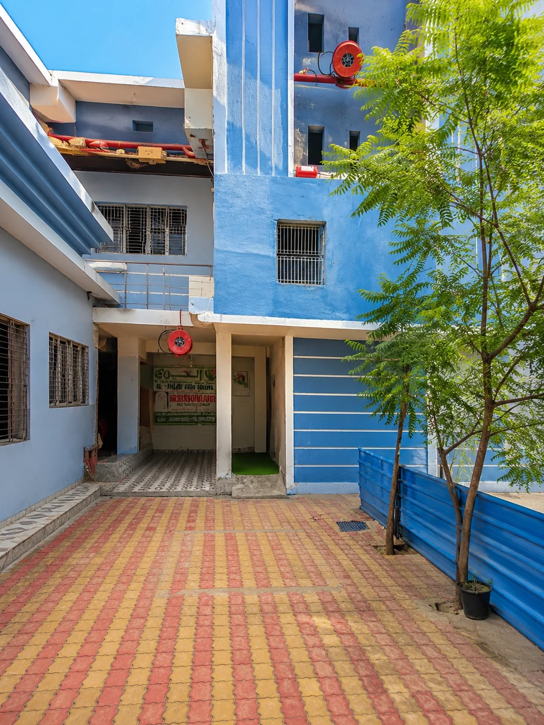 School building exterior view