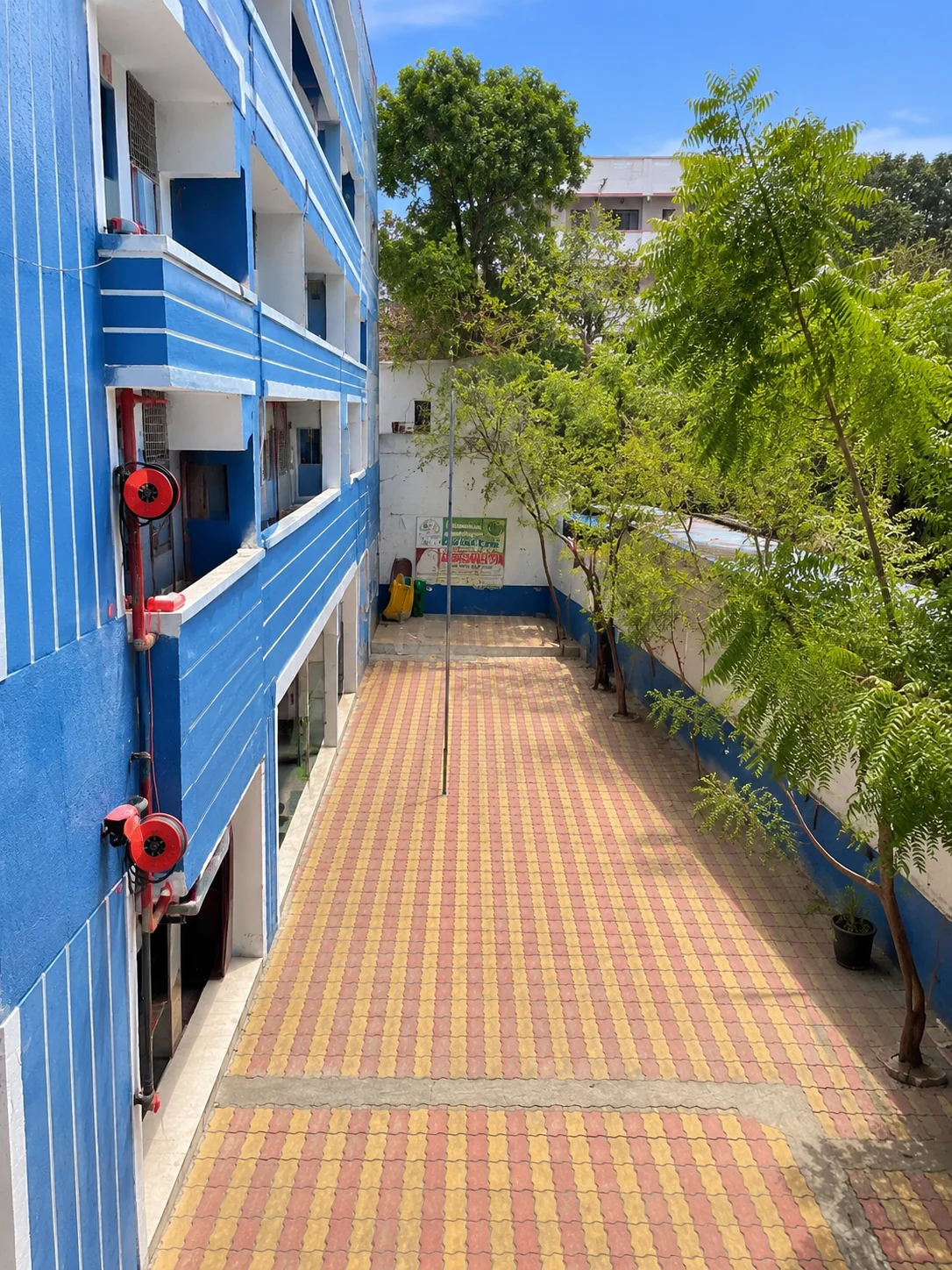 Campus courtyard area